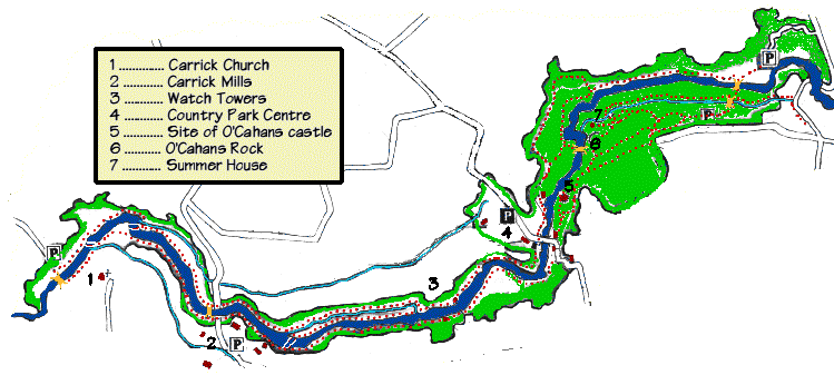 A map of the Country Park