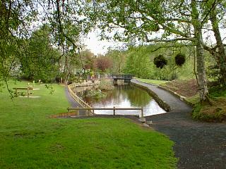 The view from the car park onto the lake