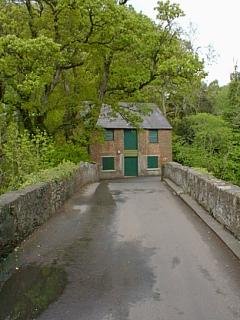 View back over bridge