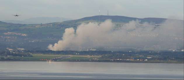 Trying to land at Derry City airport