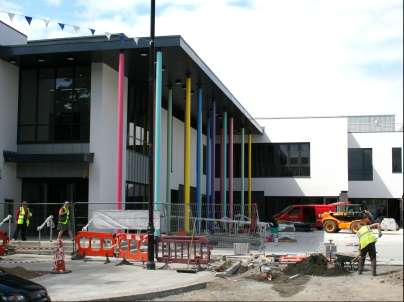 Many coloured columns in Limavady