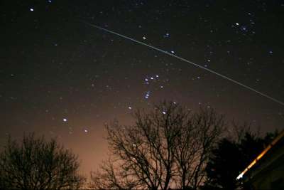 The ISS traversing Orion