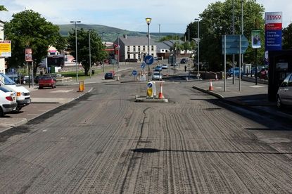 A scraped road