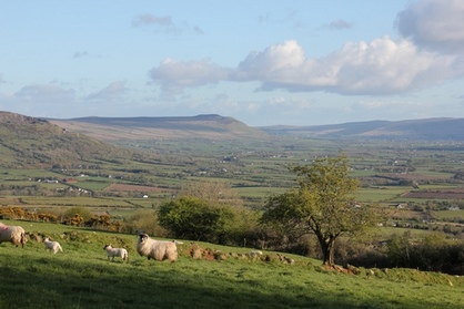 View across the valley