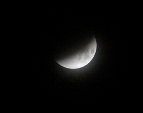 A lunar eclipse