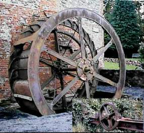 An old water wheel