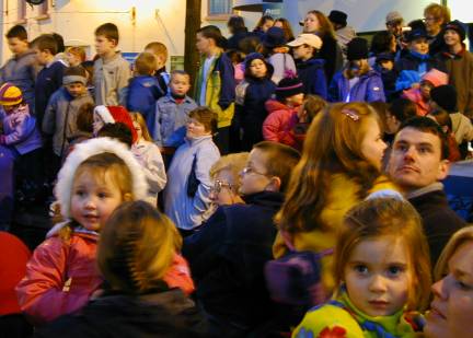 Children waiting for Santa