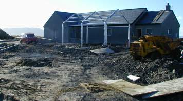 A strange new building