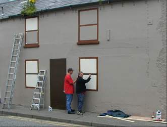 Two window painters