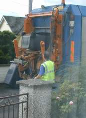 Emptying the bins