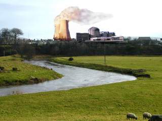 A nuclear power station in the market yard