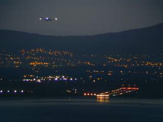 Plane landing in Eglinton