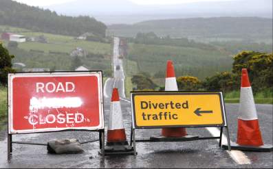 The Murderhole Road closed