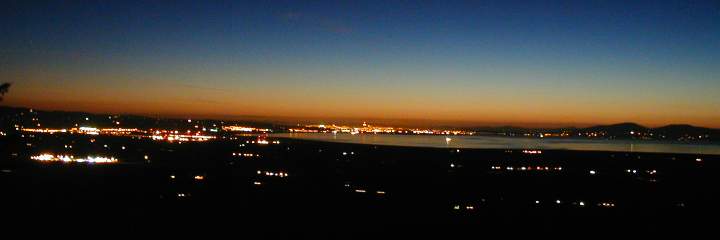 Lough Foyle at night