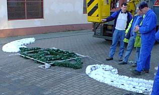 The Christmas lights