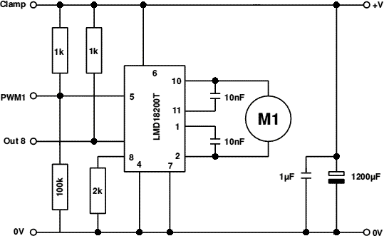 The h-bridege project circuit diagram