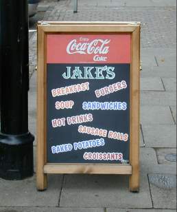 A silly sign