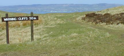 50m to the cliff