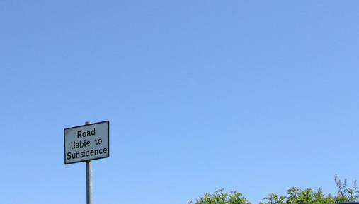 Road liable to subsidence