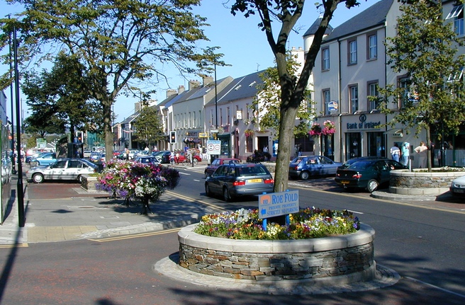 Main Street Limavady in the Roe Valley