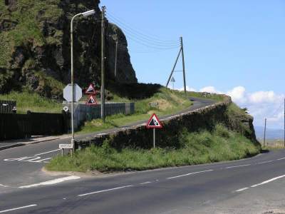 Downhill cross road