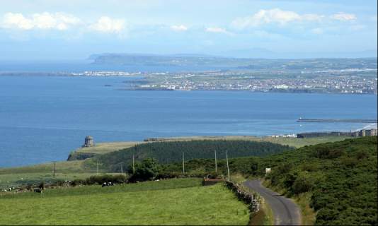 The Bishops palace and Mussenden Temple