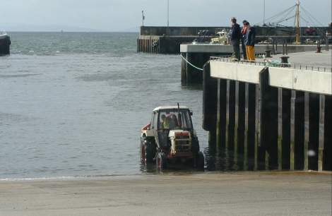 U-Boat Willie, the submarine inspector, emerging from Lough Foyle