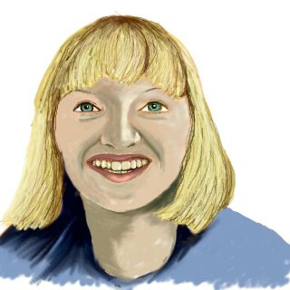 A blonde girl