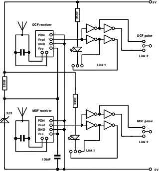 The dual clock circuit diagram