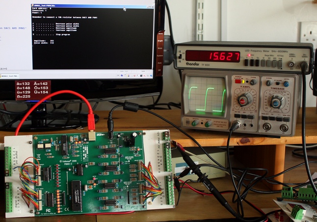 The test setup