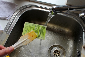 washing the pcb